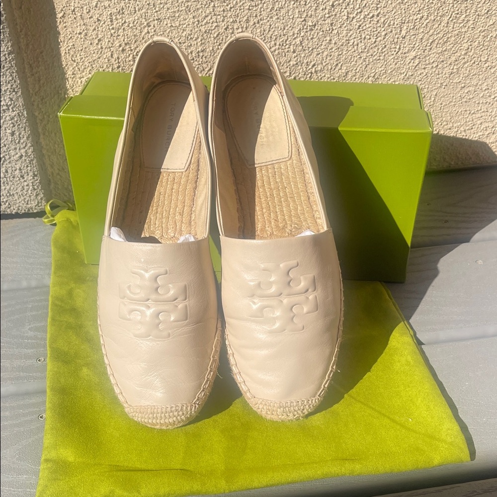 Tory Burch Cream Espadrille Flats - Picture 6 of 6